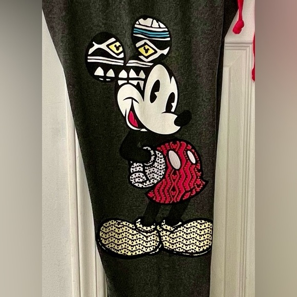 Rare *Disneyland Paris* Mickey Sweatpants - Adult Medium Like New! - Picture 2 of 6